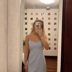 brandy melville/john galt plaid colleen mini dress